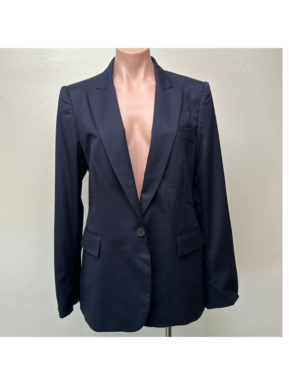 Stella McCartney Navy One-Button Blazer Women IT 46 (US 10)
